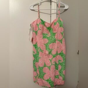 Lilly Pulitzer Pink and Green Patterned Dress